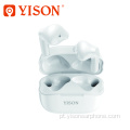 Yison True Wireless Earbuds TWS Controle de toque de impressão digital